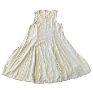 Altar'd State Frayed Hem Light Green Mini Shift Dress Size S